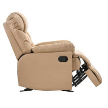 Load image into Gallery viewer, Luxury Cream Leather Rocking Recliner Armchair-Furniture-The White Mall
