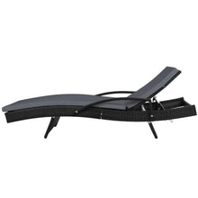 Load image into Gallery viewer, Luxury Gardeon Set of 2 Outdoor Sun Lounge Bed Chairs - Black-Furniture-The White Mall

