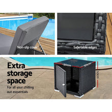 Load image into Gallery viewer, Luxury Outdoor Sun Lounge Bed Set of 2-Furniture-The White Mall
