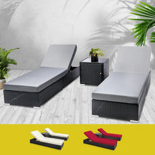 Load image into Gallery viewer, Luxury Outdoor Sun Lounge Bed Set of 2-Furniture-The White Mall
