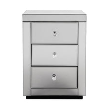 Load image into Gallery viewer, Artiss Mirrored Bedside table Drawers Furniture Mirror Glass Presia Smoky Grey
