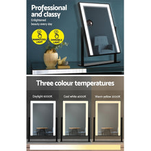 Load image into Gallery viewer, Embellir LED Makeup Mirror Hollywood Standing Mirror Tabletop Vanity Black

