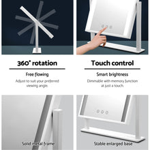Load image into Gallery viewer, Embellir LED Makeup Mirror Hollywood Standing Mirror Tabletop Vanity White
