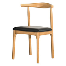 Load image into Gallery viewer, Artiss Dining Chair Replica Leather Upholstered Cafe Kitchen Chair Black
