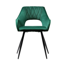 Load image into Gallery viewer, Artiss Set of 2 Caitlee Dining Chairs Kitchen Chairs Velvet Upholstered Green

