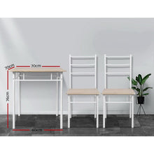 Load image into Gallery viewer, Minimal Farmhouse Scandinavian Artiss 3 Piece Dining Set-Furniture-The White Mall

