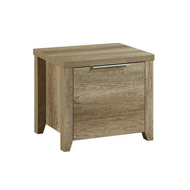 Sleek, modern bedside cabinet with two hidden drawers.