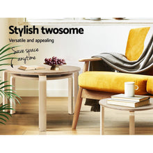 Load image into Gallery viewer, Nordic Wood Nesting Coffee Side End Table-Furniture-The White Mall
