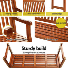Load image into Gallery viewer, Gardeon Outdoor Garden Bench Seat Wooden Chair Patio Furniture Timber Lounge
