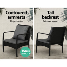 Load image into Gallery viewer, Gardeon Outdoor Furniture Lounge Table Chairs Garden Patio Wicker Sofa Set
