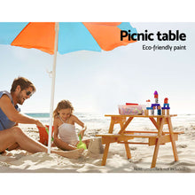 Load image into Gallery viewer, Keezi Kids Outdoor Table and Chairs Picnic Bench Seat Children Wooden Indoor
