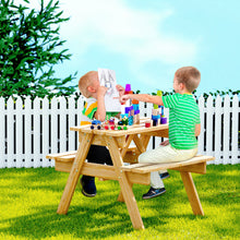 Load image into Gallery viewer, Keezi Kids Outdoor Table and Chairs Picnic Bench Seat Children Wooden Indoor
