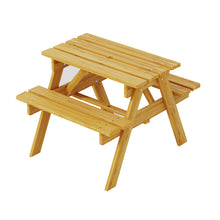 Load image into Gallery viewer, Keezi Kids Outdoor Table and Chairs Picnic Bench Seat Umbrella Children Wooden
