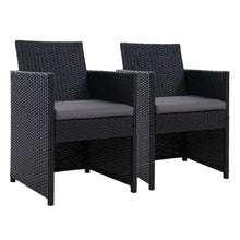Load image into Gallery viewer, Gardeon Outdoor Chairs Dining Patio Furniture Lounge Setting Wicker Garden
