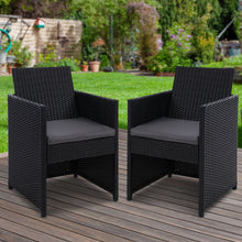 Load image into Gallery viewer, Gardeon Outdoor Chairs Dining Patio Furniture Lounge Setting Wicker Garden
