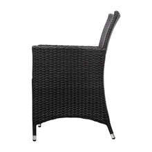 Load image into Gallery viewer, Gardeon Outdoor Furniture Dining Chair Table Bistro Set Wicker Patio Setting Tea Coffee Cafe Bar Set
