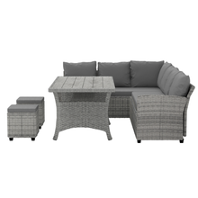 Load image into Gallery viewer, Gardeon 8 Seater Outdoor Dining Lounge Wicker Set
