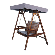 Load image into Gallery viewer, Gardeon Swing Chair Wooden Garden Bench Canopy 2 Seater Outdoor Furniture
