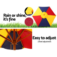 Load image into Gallery viewer, Keezi Kids Wooden Picnic Table Set with Umbrella

