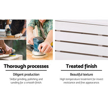 Load image into Gallery viewer, Gardeon Outdoor Storage Bench Box Wooden Garden Chair 2 Seat Timber Furniture White
