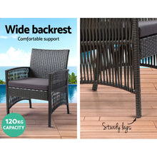 Load image into Gallery viewer, Gardeon Outdoor Furniture Dining Set Outdoor Lounge Setting Rattan Patio Grey
