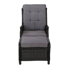 Load image into Gallery viewer, Gardeon Recliner Chair Sun lounge Setting Outdoor Furniture Patio Wicker Sofa
