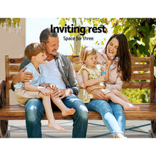 Load image into Gallery viewer, Gardeon Garden Bench Wooden Wagon Chair 3 Seat Outdoor Furniture Backyard Lounge
