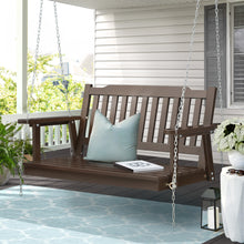 Load image into Gallery viewer, Gardeon Porch Swing Chair with Chain Garden Bench Outdoor Furniture Wooden Brown
