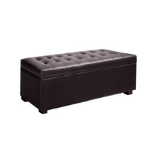 Load image into Gallery viewer, Artiss Storage Ottoman Blanket Box Footstool Leather Foot Stool Chest Toy Brown
