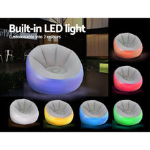 Load image into Gallery viewer, Bestway Indoor Outdoor Inflatable Seat LED Light Chair-Pool Chair-The White Mall
