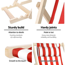 Load image into Gallery viewer, Gardeon Outdoor Furniture Sun Lounge Wooden Beach Chairs Deck Chair Folding Patio-Furniture-The White Mall
