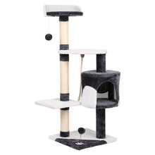 Load image into Gallery viewer, i.Pet Cat Tree 112cm Trees Scratching Post Scratcher Tower Condo House Furniture Wood

