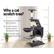 Load image into Gallery viewer, i.Pet Cat Tree 120cm Trees Scratching Post Scratcher Tower Condo House Furniture Wood Multi Level
