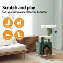 Load image into Gallery viewer, i.Pet Cat Tree Tower Scratching Post Scratcher Wood Condo Bed Toys House 78cm
