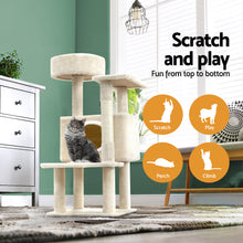 Load image into Gallery viewer, i.Pet Cat Tree Tower Scratching Post Scratcher Wood Condo House Bed Trees 90cm
