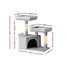 Load image into Gallery viewer, i.Pet Cat Tree Tower Scratching Post Scratcher Wood Condo House Bed Trees 69cm
