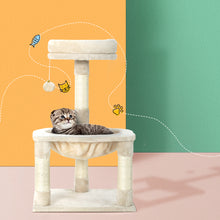 Load image into Gallery viewer, i.Pet Cat Tree Tower Scratching Post Scratcher Wood Condo Toys House Bed 69cm
