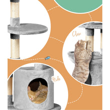 Load image into Gallery viewer, i.Pet Cat Tree Tower Scratching Post Scratcher Wood Condo House Toys Bed 123cm

