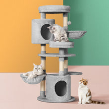 Load image into Gallery viewer, i.Pet Cat Tree Tower Scratching Post Scratcher Wood Condo House Toys Bed 123cm
