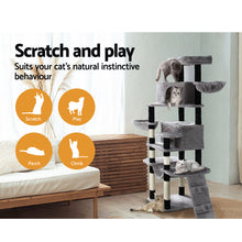 Load image into Gallery viewer, i.Pet Cat Tree Tower Scratching Post Scratcher Wood Condo House Play Bed 161cm
