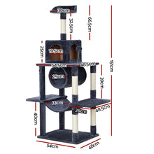 Load image into Gallery viewer, i.Pet Cat Tree Tower Scratching Post Scratcher Wood Condo House Bed Trees 151cm
