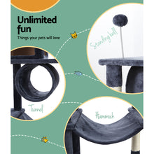 Load image into Gallery viewer, i.Pet Cat Tree Tower Scratching Post Scratcher Wood Condo House Bed Trees 151cm
