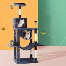 Load image into Gallery viewer, i.Pet Cat Tree Tower Scratching Post Scratcher Wood Condo House Bed Trees 151cm
