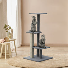 Load image into Gallery viewer, i.Pet Cat Tree 124cm Trees Scratching Post Scratcher Tower Condo House Furniture Wood Steps
