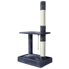Load image into Gallery viewer, i.Pet Cat Tree Scratching Post Scratcher Tower Condo House Grey 102cm
