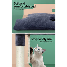 Load image into Gallery viewer, i.Pet Cat Tree Scratching Post Scratcher Tower Condo House Grey 102cm
