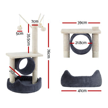 Load image into Gallery viewer, i.Pet Cat Tree Scratching Post 76cm Scratcher Tower Condo House Hanging toys
