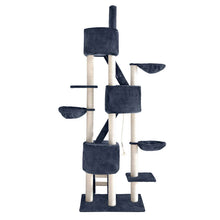 Load image into Gallery viewer, i.Pet Cat Tree Trees Scratching Post Scratcher Tower Condo House Grey 244cm
