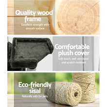 Load image into Gallery viewer, i.Pet Cat Tree 180cm Trees Scratching Post Scratcher Tower Condo House Furniture Wood
