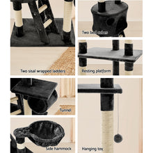 Load image into Gallery viewer, i.Pet Cat Tree 260cm Trees Scratching Post Scratcher Tower Condo House Furniture Wood
